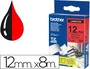 Brother TZe-431 Cinta laminada 12mm Rojo/Negro