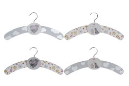 DKD Home Decor Percha Baby Gris Madera Metal Elefante 1.2 x 16 x 35 cm (8 Unidades)