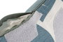 DKD Home Decor Cojín de Poliéster Azul 50x30 cm