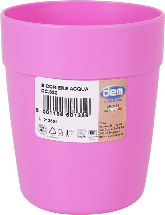 Dem Vaso 330 cc "Bahia" Ø8x8x9.5 cm (48 Unidades)