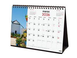 Finocam Calendario De Sobremesa S-210x150 mm Escritura Planificar Imágenes Pueblos Con Encanto 2026