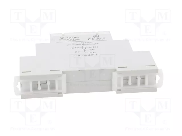 RELPOL RPI-1P-UNI Relé de instalación SPDT 16A RELPOL RPI-1P-UNI Relé de instalación SPDT 16A