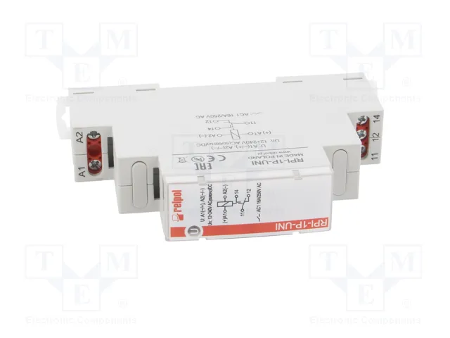 RELPOL RPI-1P-UNI Relé de instalación SPDT 16A RELPOL RPI-1P-UNI Relé de instalación SPDT 16A