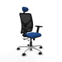 PIQUERAS Y CRESPO Silla de oficina Motilla Azul y Negro