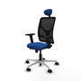 PIQUERAS Y CRESPO Silla de oficina Motilla Azul y Negro