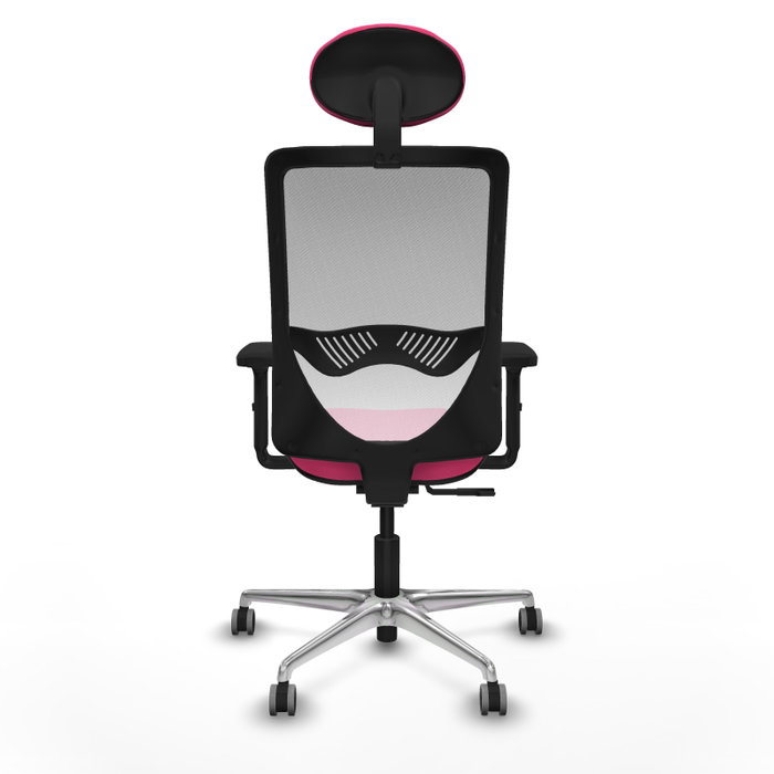 PIQUERAS Y CRESPO Silla de oficina Zulema Rosa y Blanco