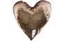 DKD Home Decor Cojín de Corazón Rosa, Pack de 2