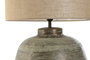 DKD Home Decor Lámpara de Sobremesa de Aluminio Patinado Cobre y Beige Mundra