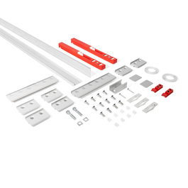 Klein Sistema Corredero Vidrio Lite Glass+ Ksc V12 12mm Espesor Vidrio Templado Corredera Puerta Acero Inoxidable