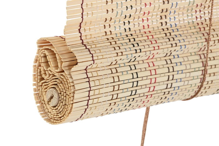 DKD Home Decor Estor Tropical Multicolor Bambú y Poliéster Enrollable 2 x 175 x 120 cm DKD Home Decor Estor Tropical Multicolor Bambú y Poliéster Enrollable 2 x 175 x 120 cm