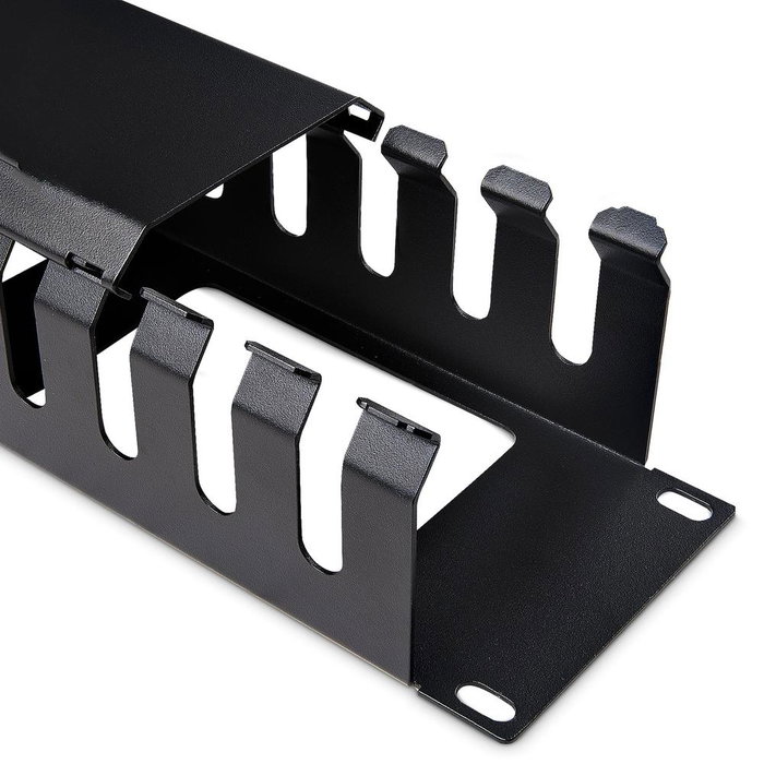StarTech Panel de Canaleta Horizontal 2U con Cubierta