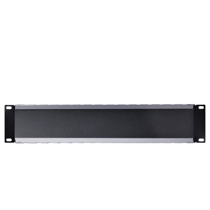 StarTech.com Panel de Gestión de Cableado Horizontal 2U, Canaleta con Cubierta para Racks, Plástico/Acero Negro, EIA RS310-D, 482 x 79 x 88.1 mm