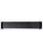 StarTech.com Panel de Gestión de Cableado Horizontal 2U, Canaleta con Cubierta para Racks, Plástico/Acero Negro, EIA RS310-D, 482 x 79 x 88.1 mm