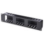 StarTech.com Panel de Gestión de Cableado Horizontal 2U, Canaleta con Cubierta para Racks, Plástico/Acero Negro, EIA RS310-D, 482 x 79 x 88.1 mm