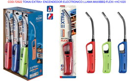 TOKAI Encendedor Eléctrico de Llama Maxi BBQ Flexi Expositor 18 U