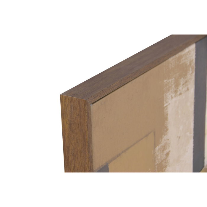 DKD Home Decor Cuadro Lienzo Moderno con Relieve, Set de 2 Unidades, Beige y Marrón