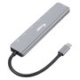 Equip Docking USB-C 7 en 1 con HDMI 4K/60Hz y 100W PD Plata