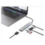 Equip Docking USB-C 7 en 1 con HDMI 4K/60Hz y 100W PD Plata