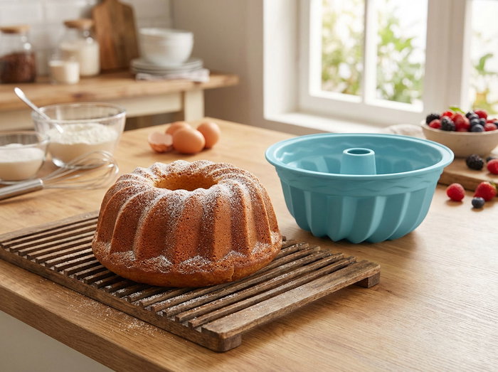 Quttin Molde de Silicona Savarin 23cm Quttin Molde de Silicona Savarin 23cm
