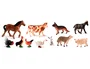 Miniland Bote con asa 11 Figuras Animales Granja + Guía Didáctica