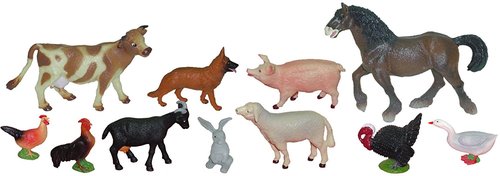 Bote Con Asa 11 Figuras Animales Granja + Guia Didactica Bote Con Asa 11 Figuras Animales Granja + Guia Didactica