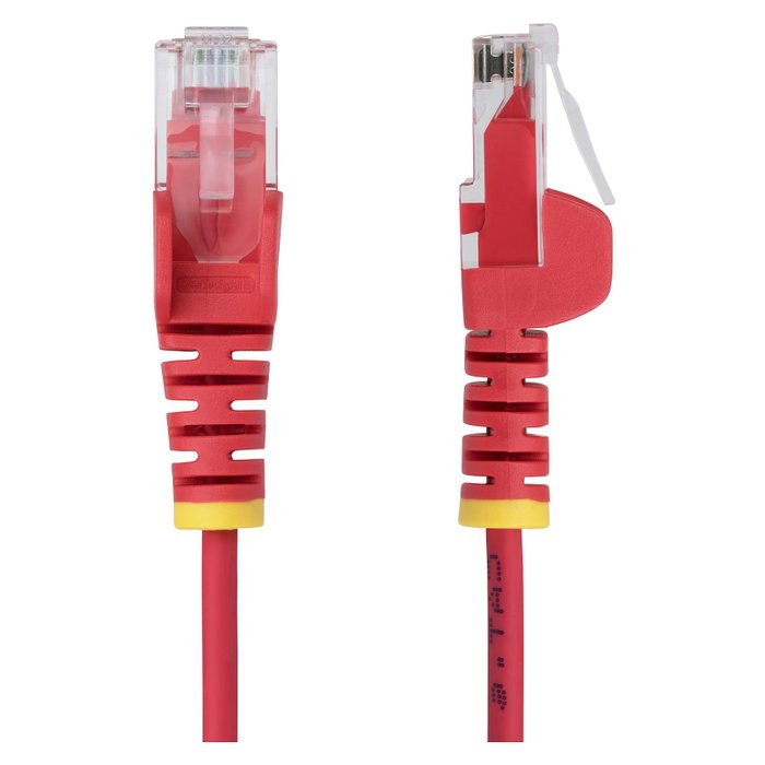 StarTech.com Cable de Red Ethernet CAT6 Delgado Rojo 1m PoE++ 100W