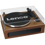 Lenco LS-430BN Tocadiscos de tracción por correa con 4 altavoces y Bluetooth Marrón