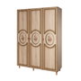 Hanah Home Mode-420 Armario Roble Sonoma con Revestimiento UV 135x192x52cm