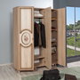 Hanah Home Mode-420 Armario Roble Sonoma con Revestimiento UV 135x192x52cm