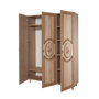Hanah Home Mode-420 Armario Roble Sonoma con Revestimiento UV 135x192x52cm