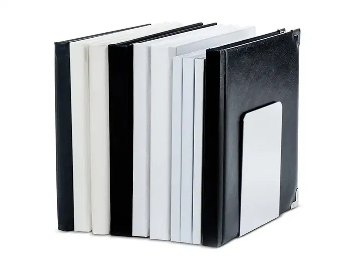 Maul Apoyalibros Metálico Aluminio 100x100x130 mm Juego Resistente y Elegante para Hogar y Oficina