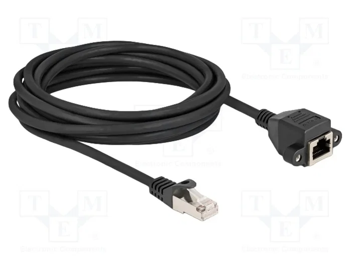 DeLOCK Cable de extensión RJ50 macho a hembra S/FTP 5 m negro DeLOCK Cable de extensión RJ50 macho a hembra S/FTP 5 m negro