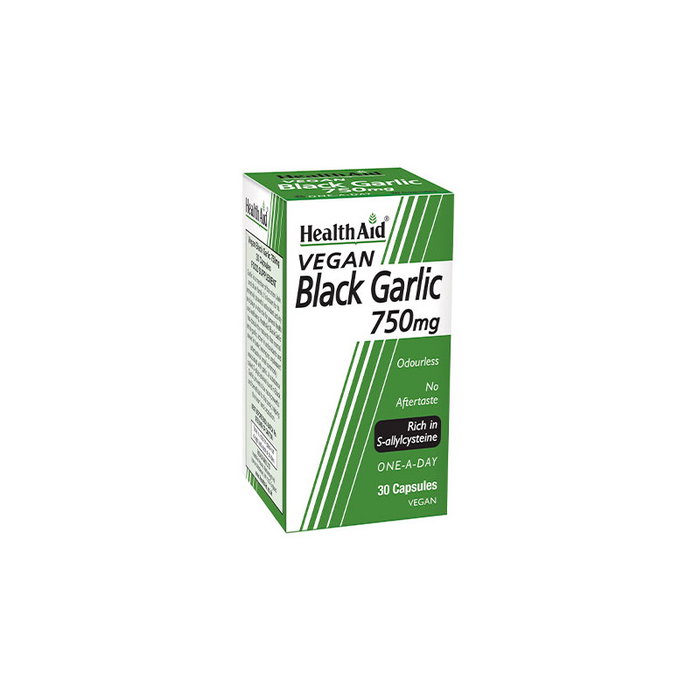HEALTHAID Ajo Negro 750 mg, 30 cápsulas HEALTHAID Ajo Negro 750 mg, 30 cápsulas