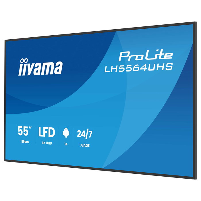 IIYAMA LH5564UHS-B1AG Pantalla 55" 4K Ultra HD 3840x2160 2xHDMI USB-C Wifi 24/7