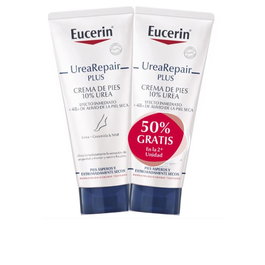 Eucerin UREAREPAIR PLUS Crema para Pies 10% Urea, Tratamiento Reparador Piel Muy Seca y Agrietada - Pack 2 x 100 ml