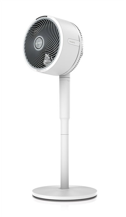 Shark FlexBreeze FA220EU - Ventilador de Piso y Mesa, Blanco, 5 Velocidades, 1600 m³/h, Oscilación 180°, Temporizador, Batería Recargable