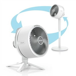 Shark FA220EU FlexBreeze Ventilador de Sobremesa o Pie Interior/Exterior, 5 Velocidades, con Nebulizador, Batería 20h