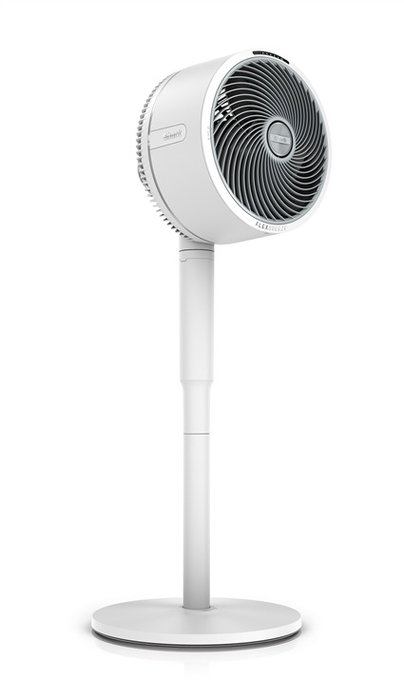 Shark FlexBreeze FA220EU - Ventilador de Piso y Mesa, Blanco, 5 Velocidades, 1600 m³/h, Oscilación 180°, Temporizador, Batería Recargable