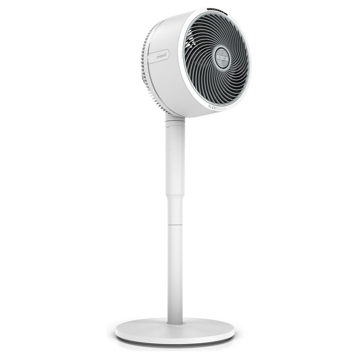Shark FlexBreeze FA220EU - Ventilador de Piso y Mesa, Blanco, 5 Velocidades, 1600 m³/h, Oscilación 180°, Temporizador, Batería Recargable