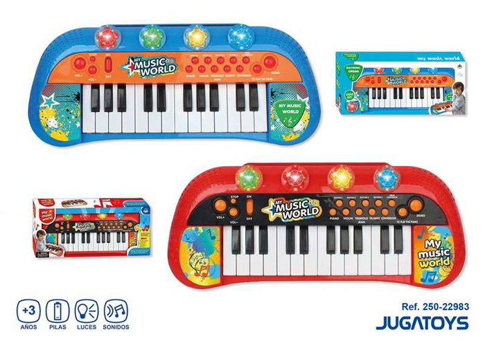 JugaToys Órgano musical con 4 instrumentos, ritmos y 24 canciones
