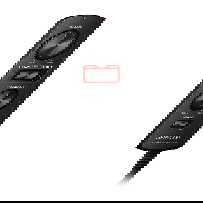 Kenwood KSC-PSW7EQ Subwoofer Activo con Caja Acústica, 160W, 40-200 Hz