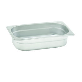 DBMARK - GNP14150 - Cubeta GN 1/4 de acero inoxidable. Tamaño 16,2 x 26,5 cm. Profundidad 15 cm. Capacidad 4,2 L. - Venta 1 unidad