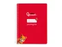 Liderpapel Cuaderno Espiral A5 Pautaguía Tapa Blanda 40 Hojas 75gr Cuadro Pautado 5mm Rojo