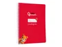 Liderpapel Cuaderno Espiral A5 Pautaguía Tapa Blanda 40 Hojas 75gr Cuadro Pautado 5mm Rojo