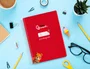 Liderpapel Cuaderno Espiral A5 Pautaguía Tapa Blanda 40 Hojas 75gr Cuadro Pautado 5mm Rojo