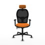 PIQUERAS Y CRESPO Silla de oficina Jorquera Naranja y Negro