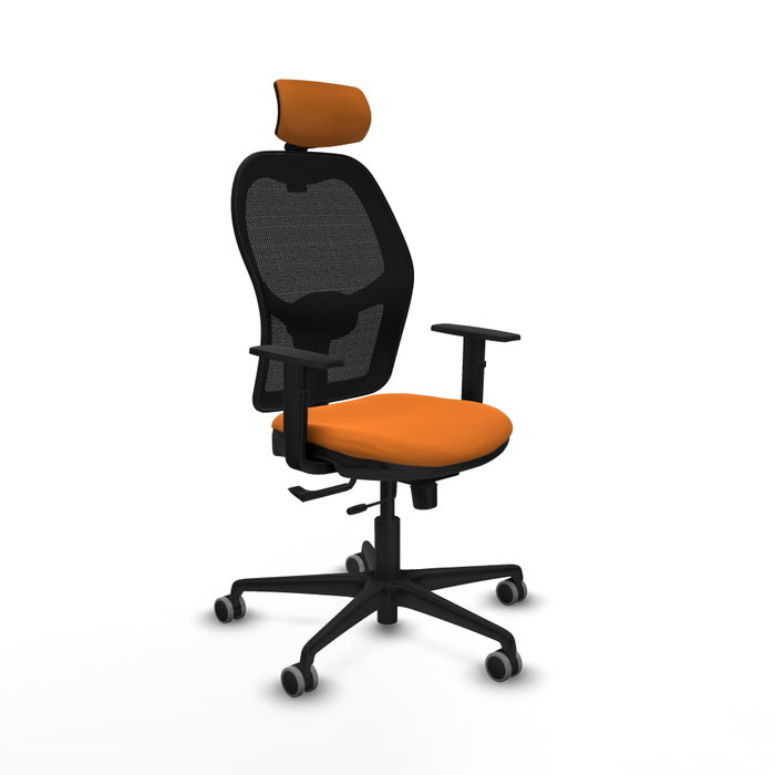 PIQUERAS Y CRESPO Silla de oficina Jorquera Naranja y Negro PIQUERAS Y CRESPO Silla de oficina Jorquera Naranja y Negro