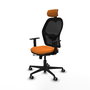 PIQUERAS Y CRESPO Silla de oficina Jorquera Naranja y Negro