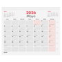 Dohe Calendario de Sobremesa Faldilla Números Pequeños 30x24,7 cm