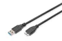 Digitus AK-300116-018-S Cable USB 3.2 Gen 1 USB-A a Micro-USB B Macho 1.8 m Negro - Hasta 5 Gbps
